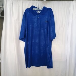 Under Armour Mens 2XL XXL Cobalt Blue Performance Golf Polo